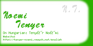 noemi tenyer business card